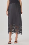 Splendid Pia Pinwheel Eyelet Midi Skirt