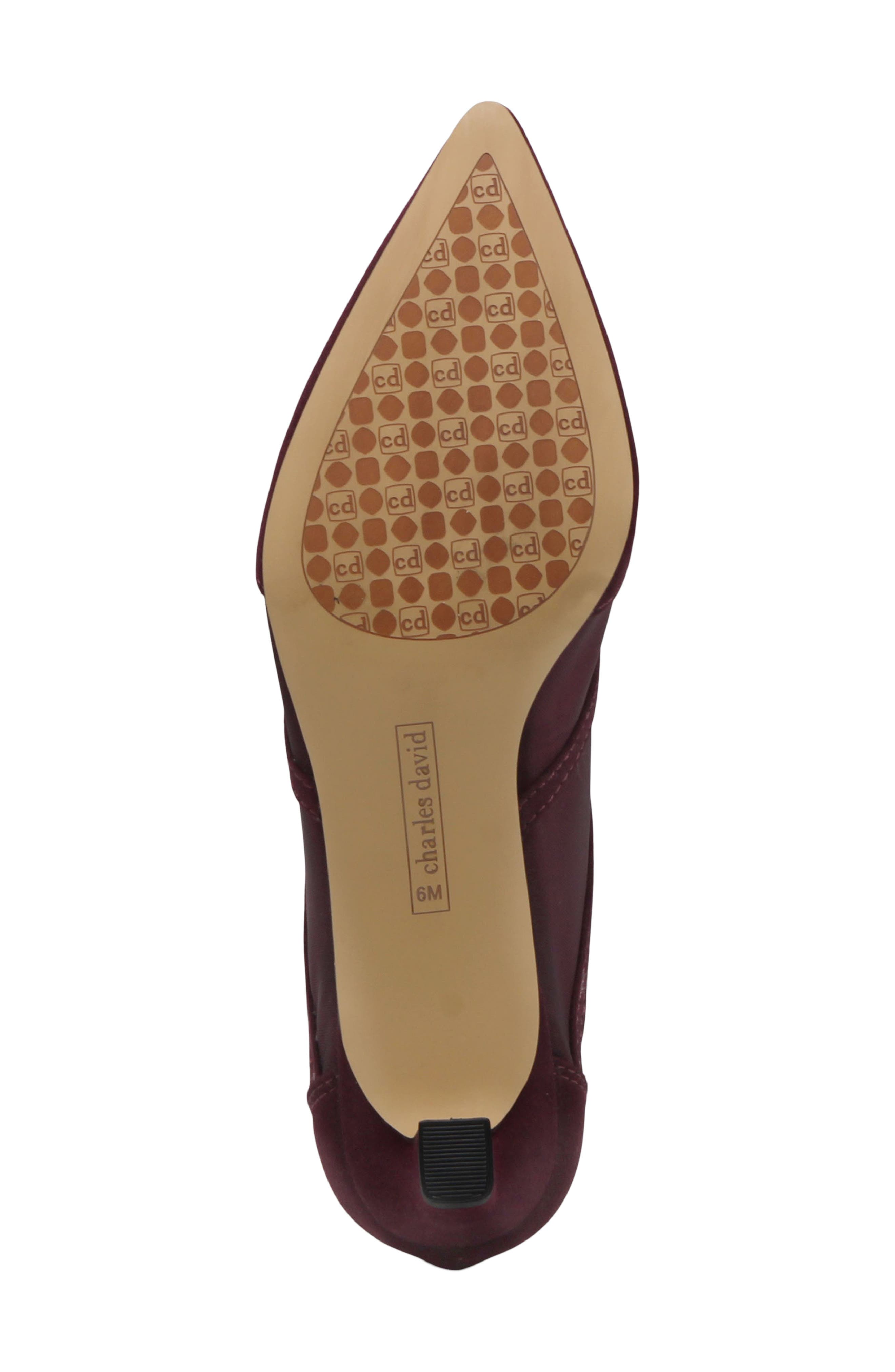 Alpha Pointed Toe Bootie, Alternate, color, WINE