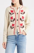 Rails Mavie Intarsia Floral Cardigan