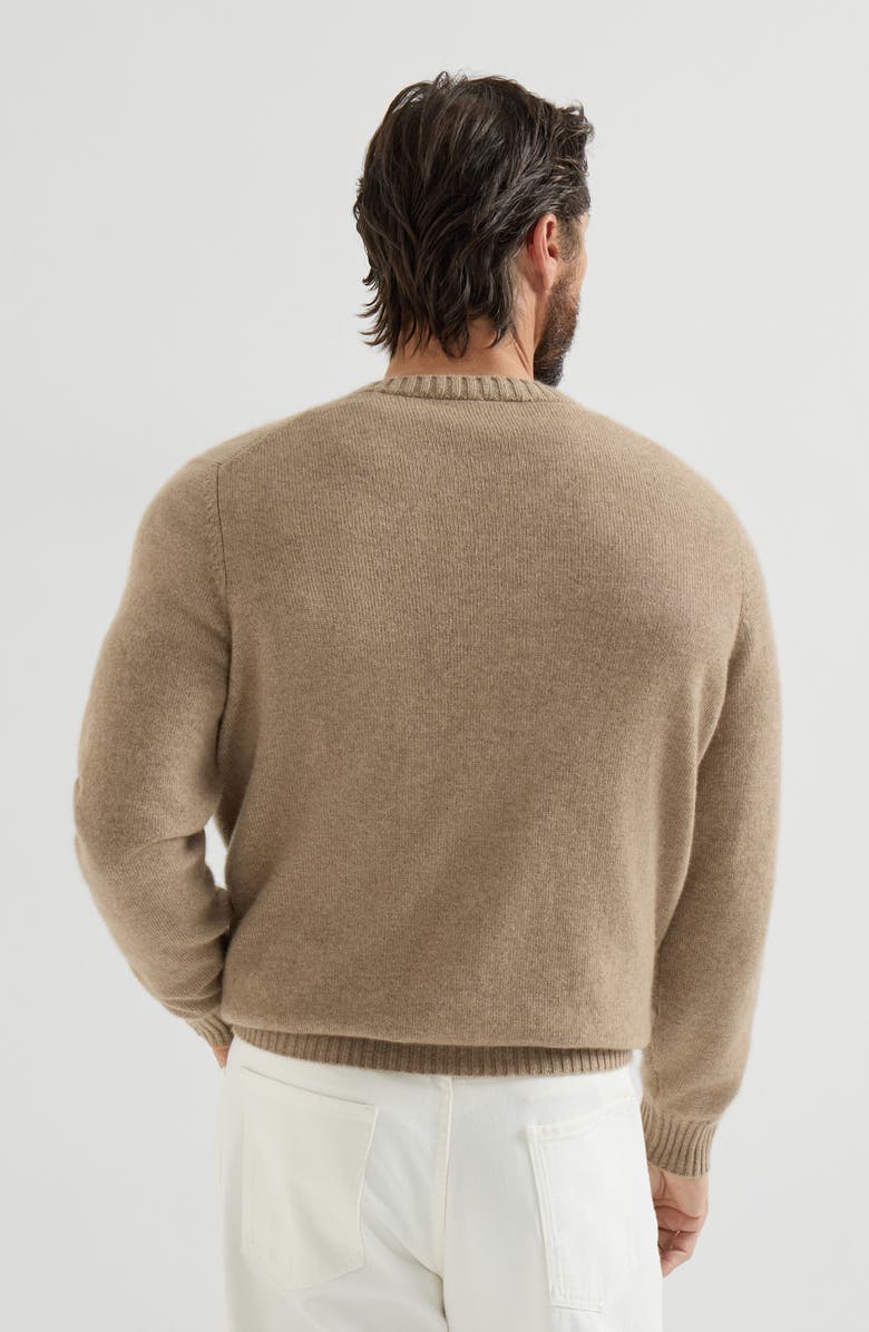 Brunello Cucinelli Cashmere sweater, Alternate, color, Light Brown