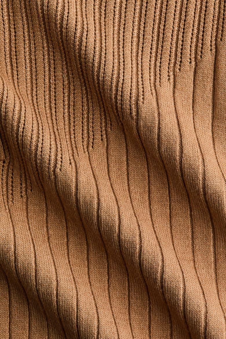 Rib-knit Top, Alternate, color, Dark beige
