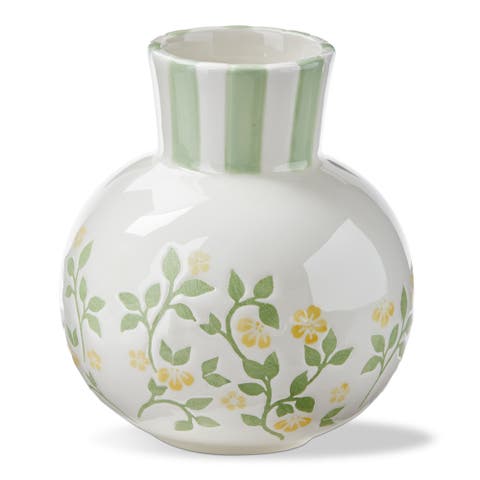 Cozy Cocoon Multi Earthenware Vase 5 x 5 x 5.7 in