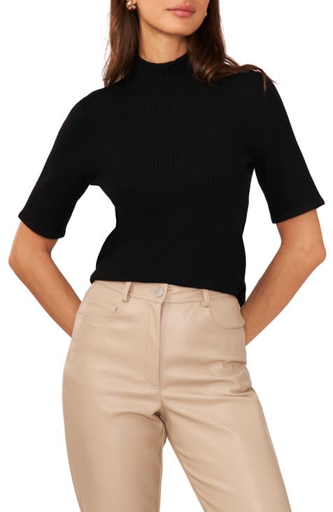 Mock turtleneck top women's best sale