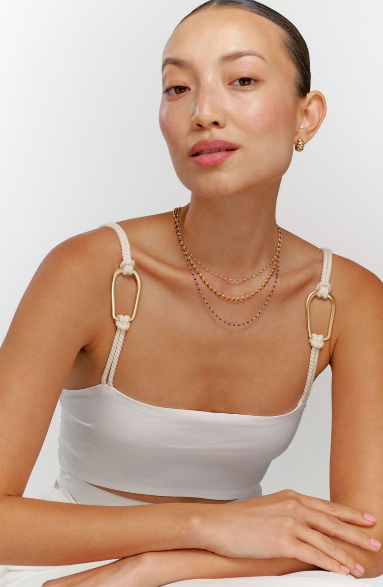 Oak & Luna Soltale Enamel Chain, Alternate, color, Royal Blue