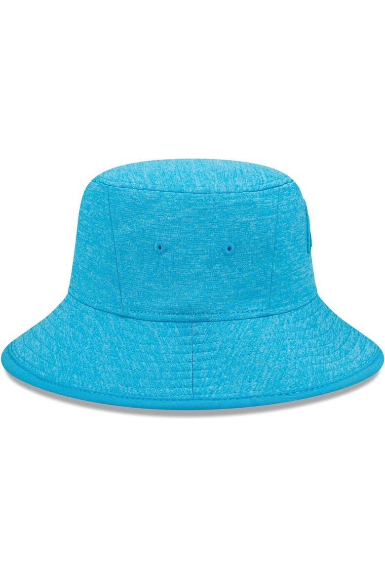 Men's New Era Heather  Blue Carolina Panthers Bucket Hat, Alternate, color, Blue