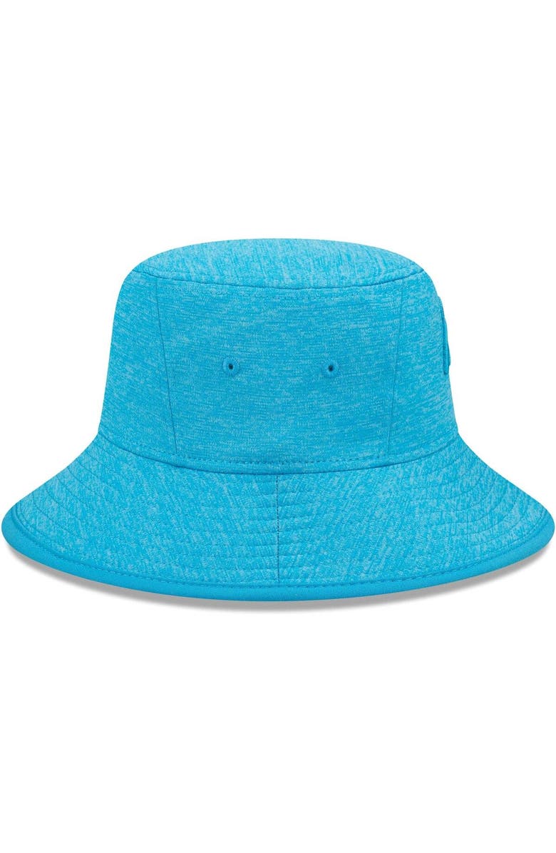 New Era Men's New Era Heather Blue Carolina Panthers Bucket Hat, Alternate, color,