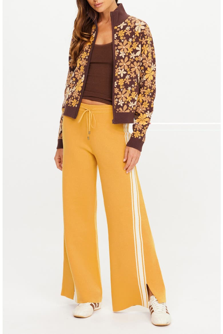 Bonito Moby Wide Leg Knit Pants, Alternate, color, YELLOW