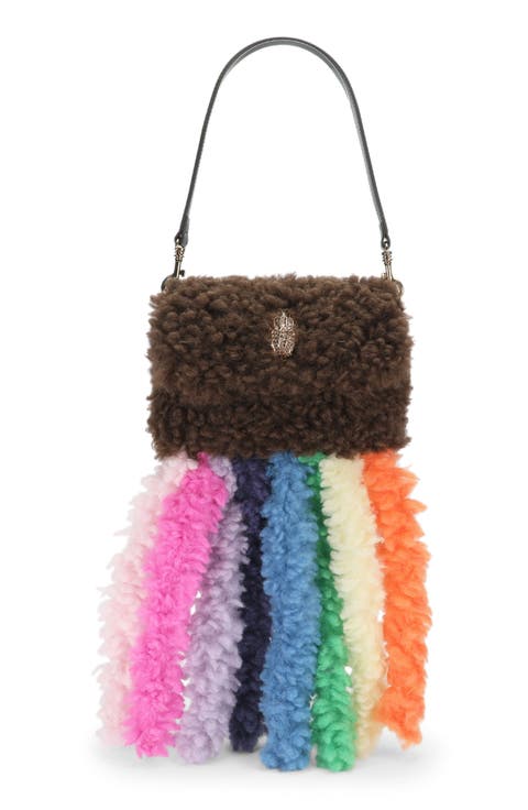 Medium Kensington Faux Shearling Shoulder Bag