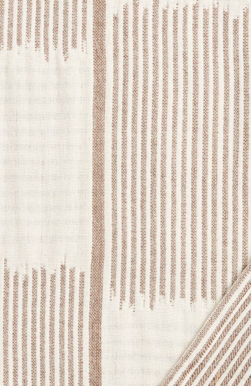 Nordstrom Checkered Cotton Throw Blanket In Brown Bitter Multi