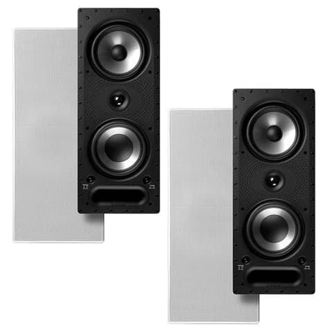 265-RT 3 Way Vanishing In Wall Speakers - Pair (White)