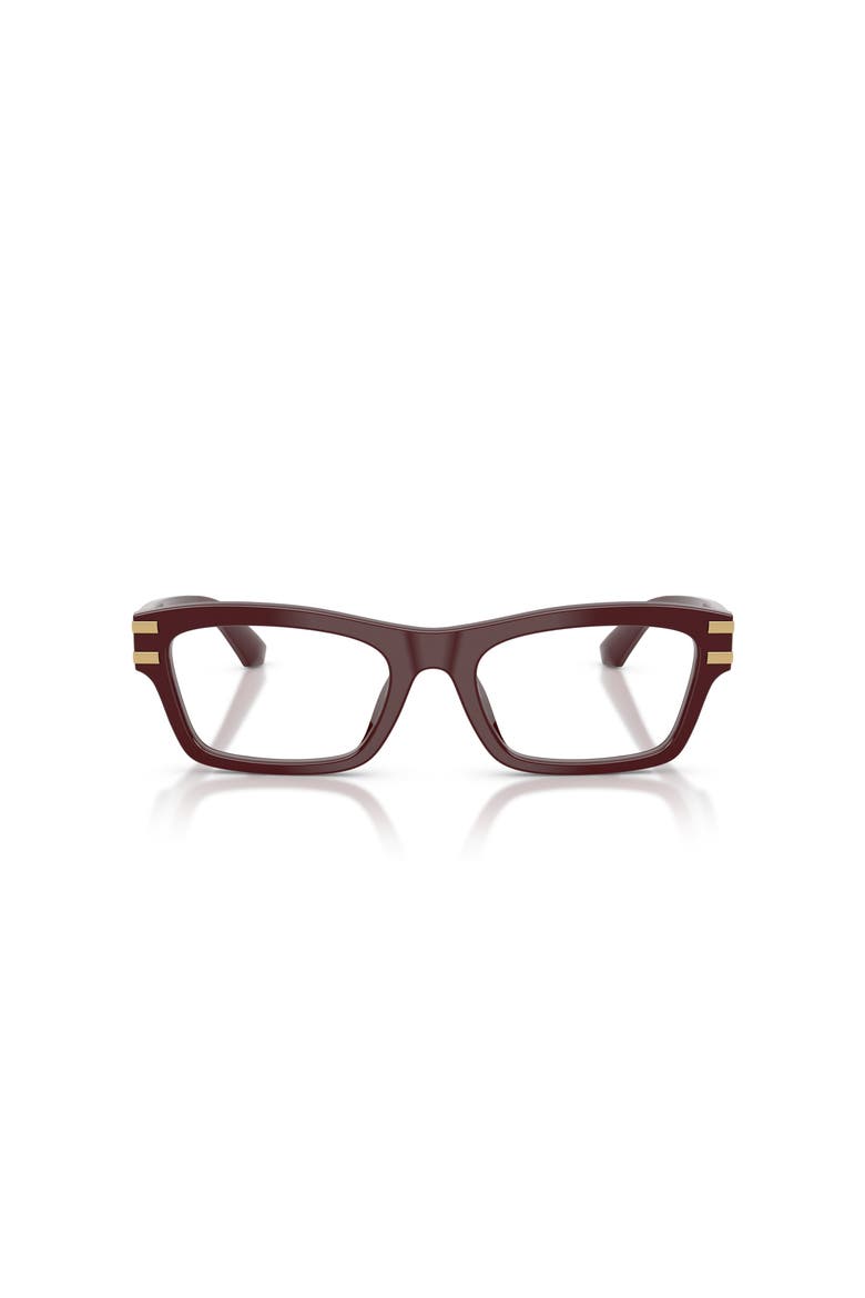 52mm Rectangle optical glasses, Alternate, color, Red