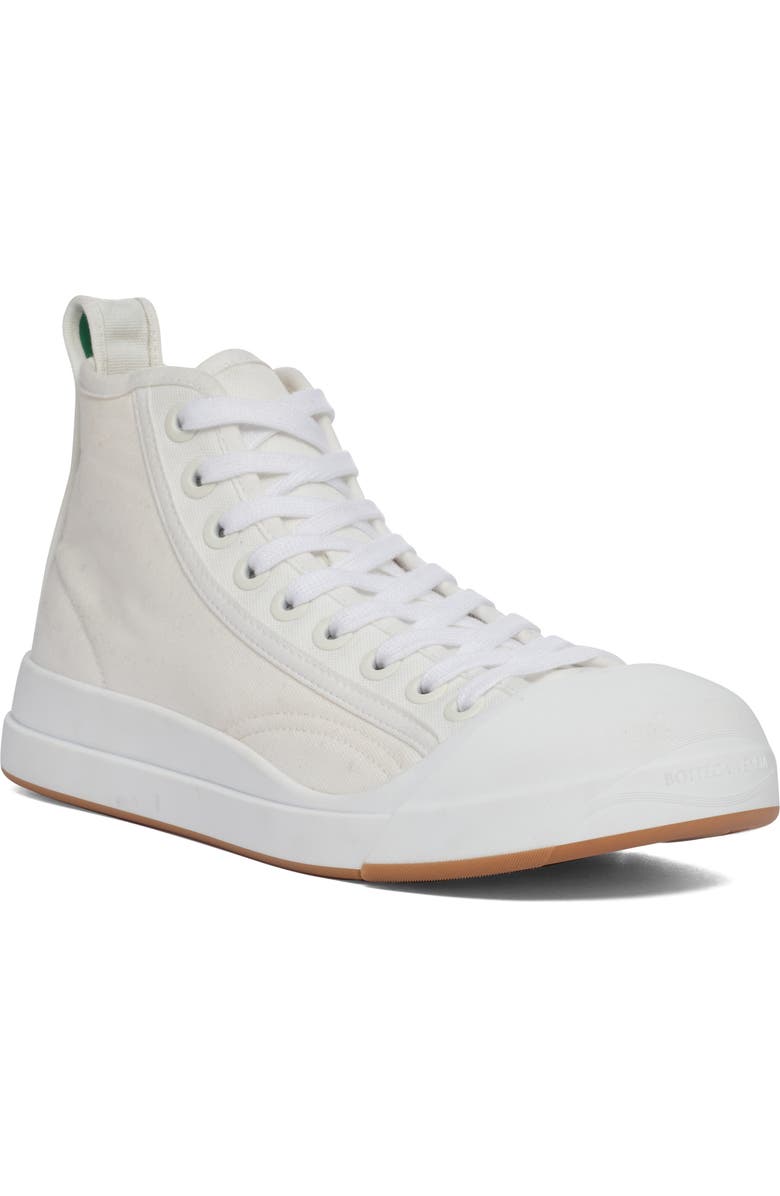 Bottega Veneta Vulcan High Top Sneaker, Main, color, 9122 Optic White