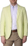 TailorByrd Solid Notch Lapel Linen Blend Sport Coat