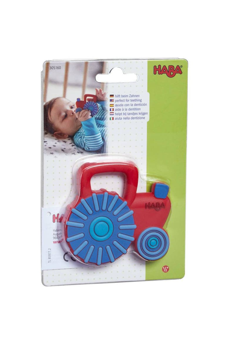 Tractor Silicone Teether, Alternate, color, Multi