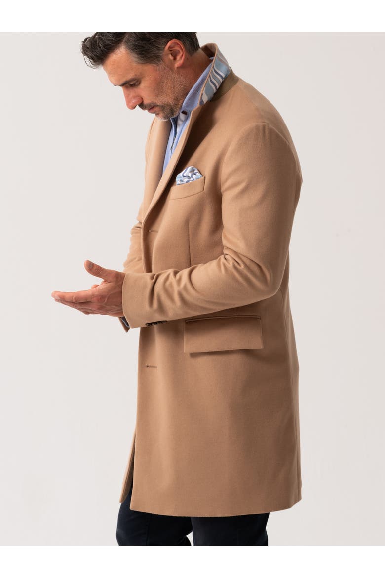 Long Sleeve Wool Collared Coat, Alternate, color, Camel