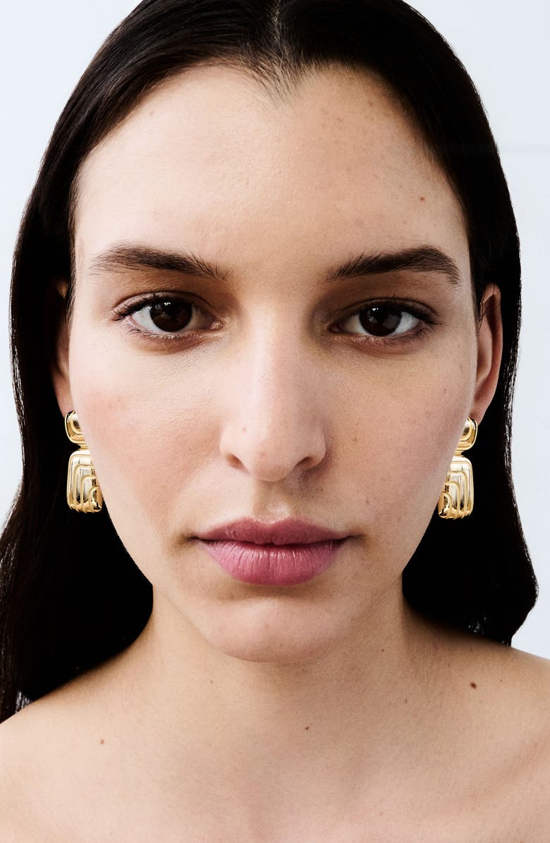 Pamela Zamore Labyrinth Earrings, Alternate, color, Yellow Gold