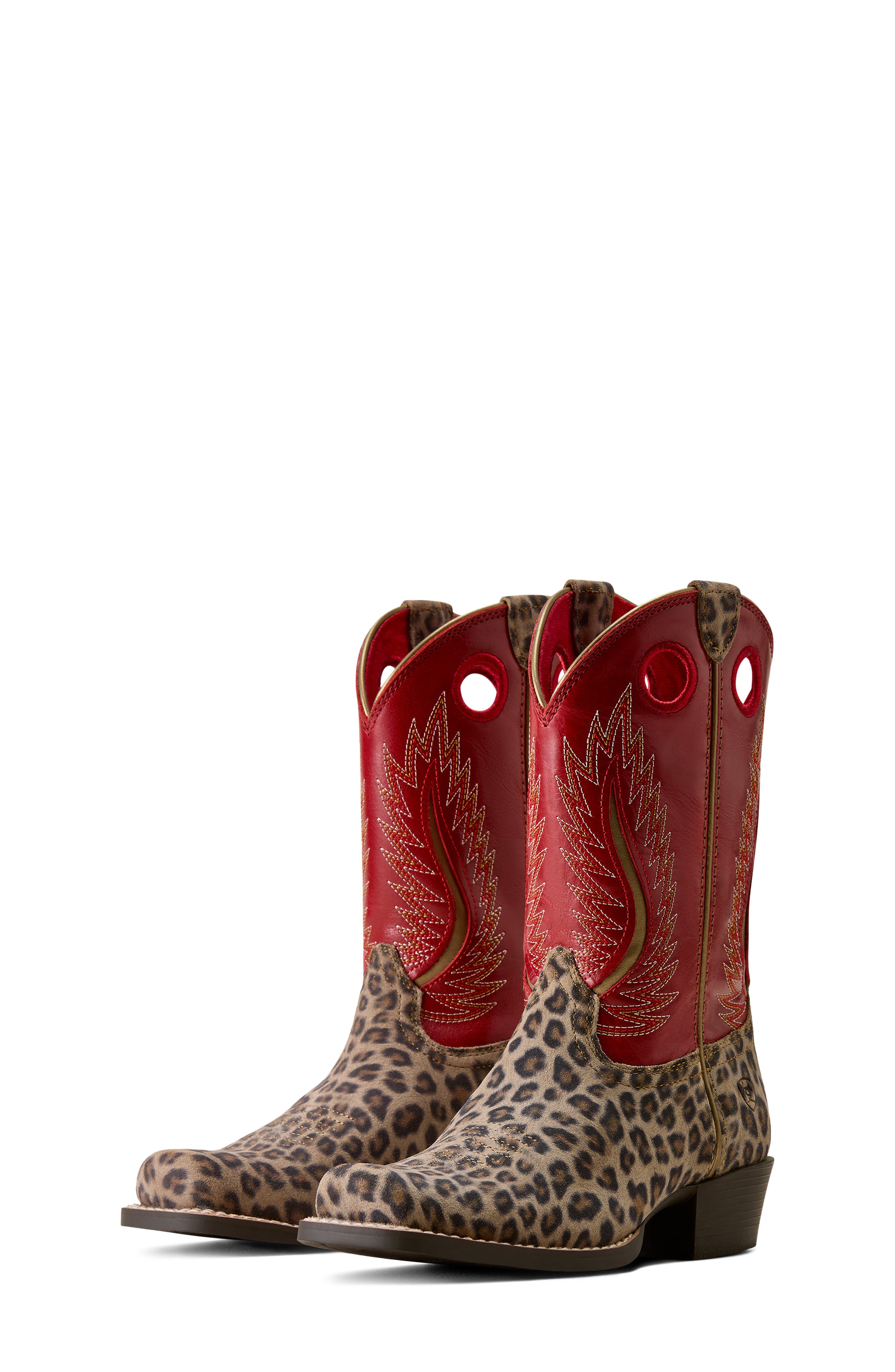 Kids' Futurity Fort Worth Western Boot, Alternate, color, NEUTRAL LEOPARD