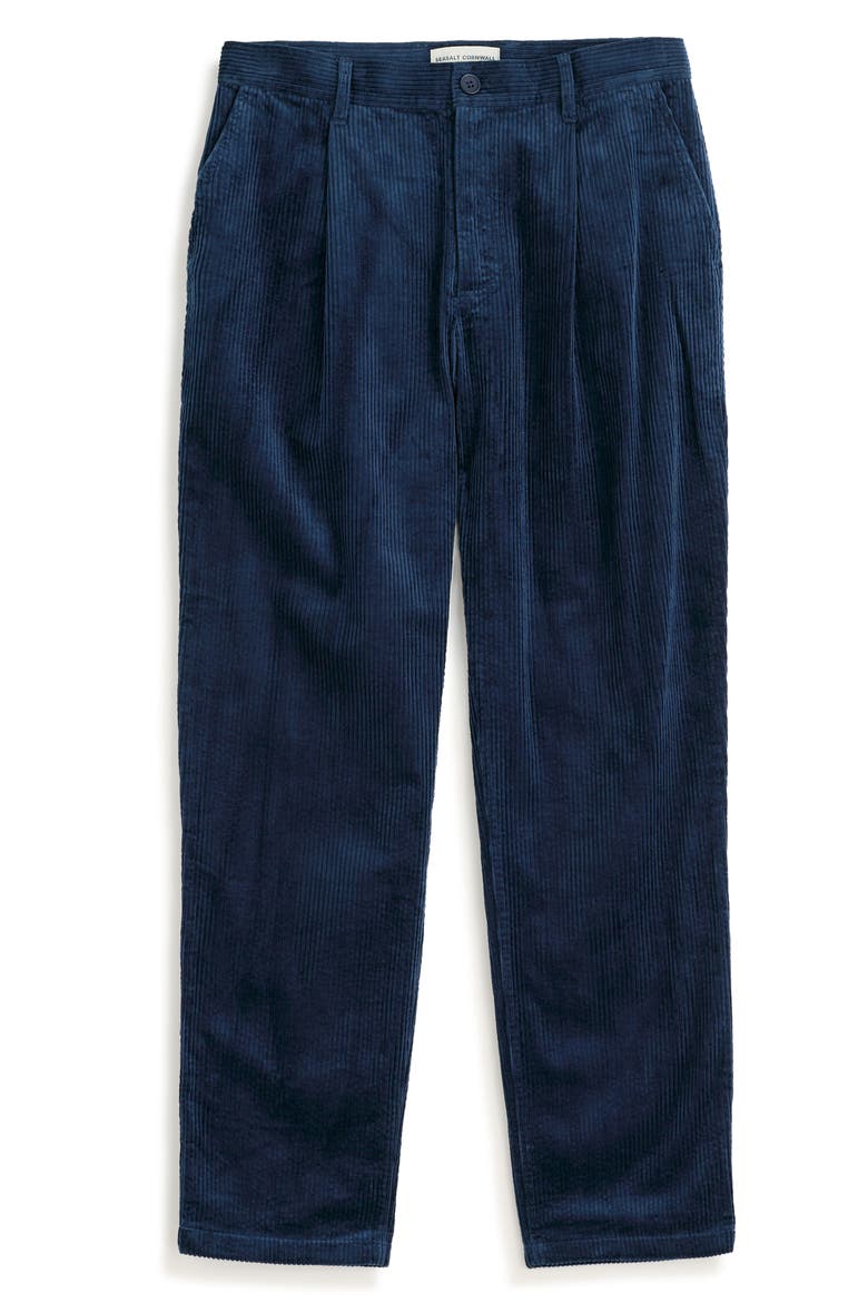 Yeoman Organic Cotton Corduroy Straight Leg Pants, Alternate, color, SEA CAVE