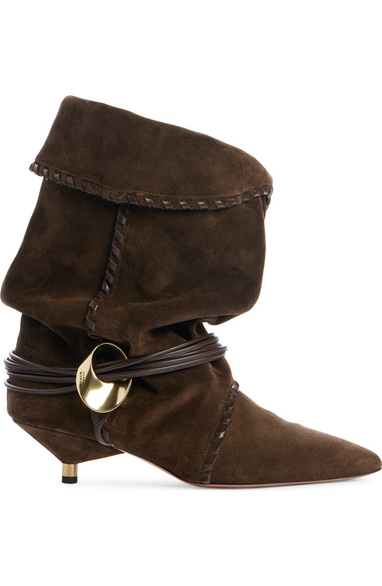 Isabel Marant Edrika Pointed Toe Bootie, Alternate, color,