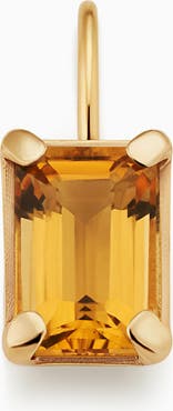 Oradina 14K Gold Date Me Birthstone Pendant Charm