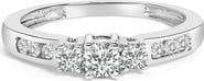 Haus of Brilliance 10K Gold 1/2 Ctw Diamond Three Stone Ring