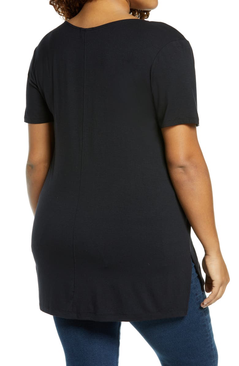 Halogen<sup>®</sup> V-Neck T-Shirt, Alternate, color,