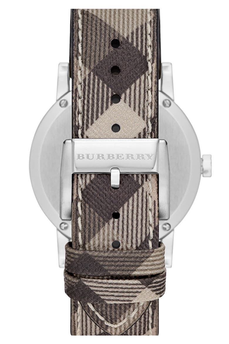 Smoke Check Strap Watch, 38mm, Alternate, color, SMOKE CHECK/ SILVER
