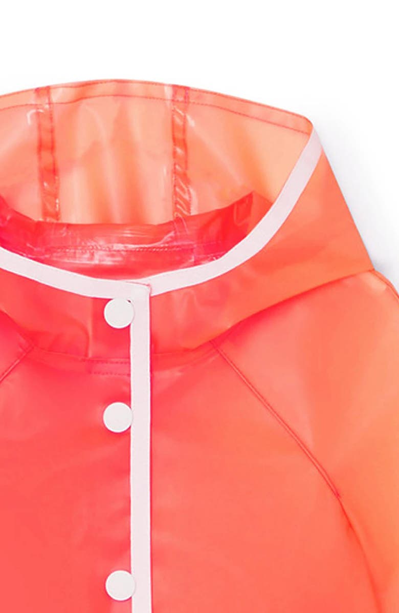 Bonpoint Kids' Lumiere Contrast Trim Hooded Raincoat, Alternate, color, 