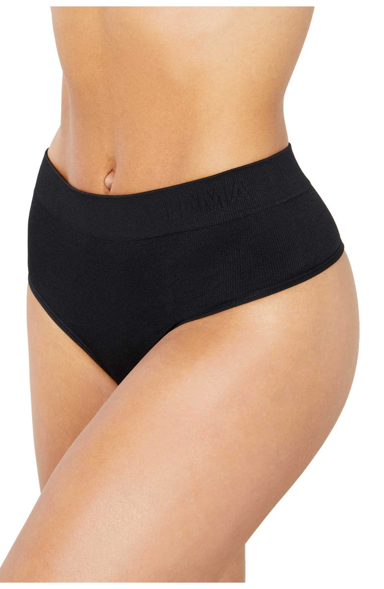 LDMA High Sculpt Thong Rib, Alternate, color, Black
