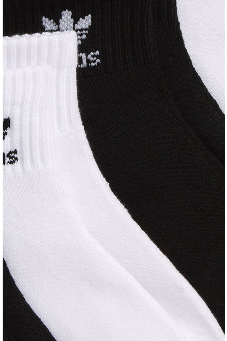 Trefoil Assorted 6-Pack Quarter Socks, Alternate, color, WHITE