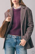 MANGO TEEN Houndstooth Check Blazer