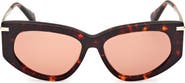 Max Mara Beth 54mm Polarized Geometric Sunglasses