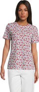 Lands' End Tall Relaxed Supima Cotton Embroidered Crew Neck T-Shirt