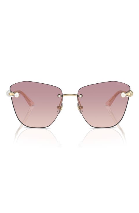 59mm Gradient Butterfly Sunglasses