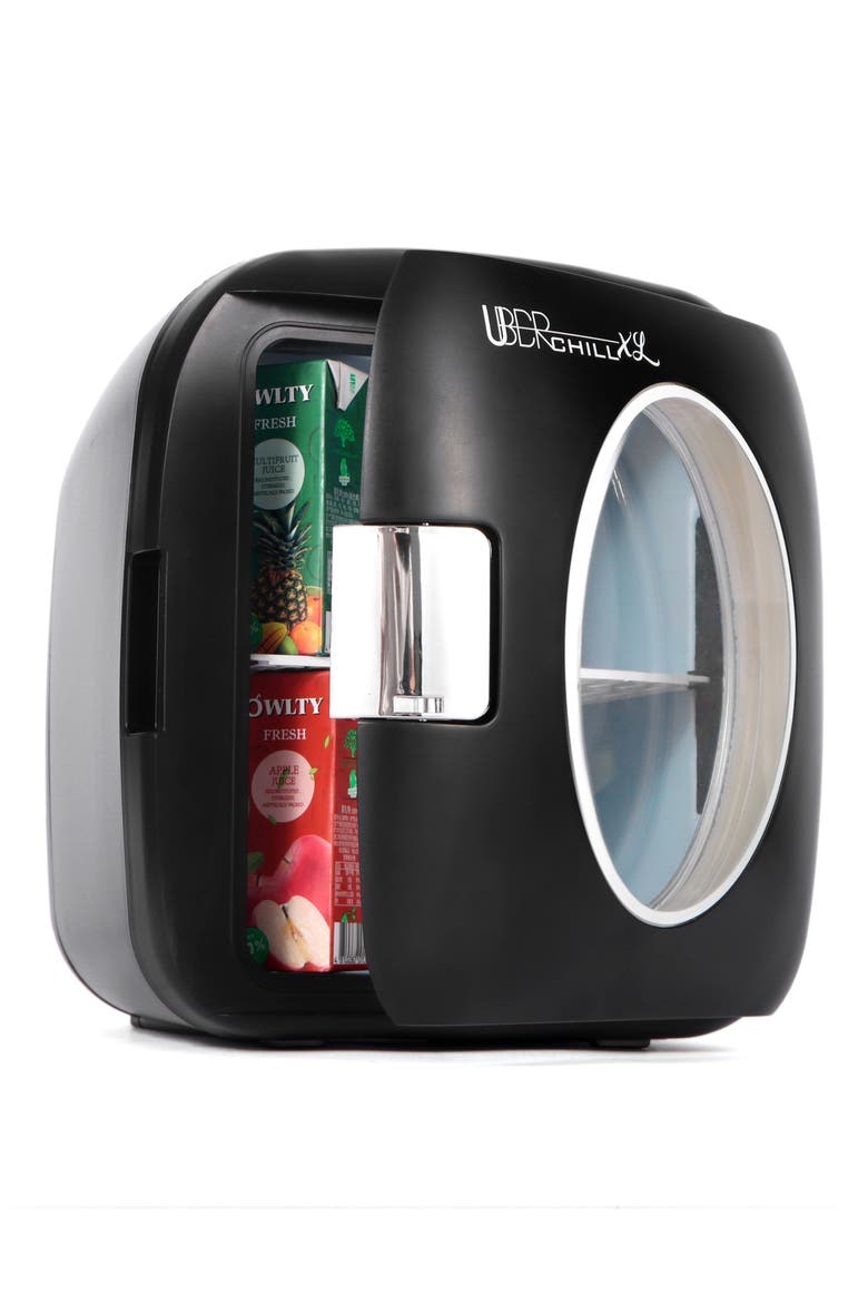 6-Can Mini Fridge - Black, Main, color, MATTE BLACK