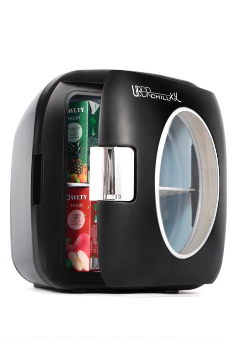 6-Can Mini Fridge - Black