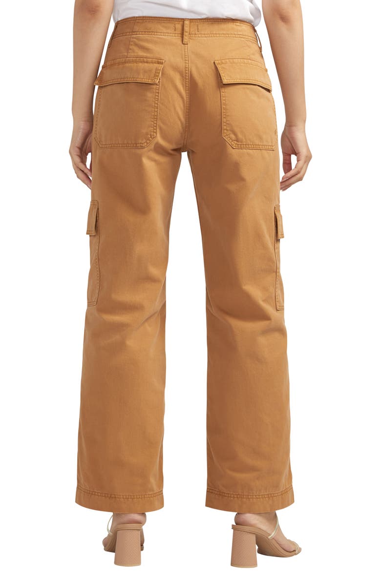 Silver Jeans Co. Wide Leg Cargo Jeans, Alternate, color, 