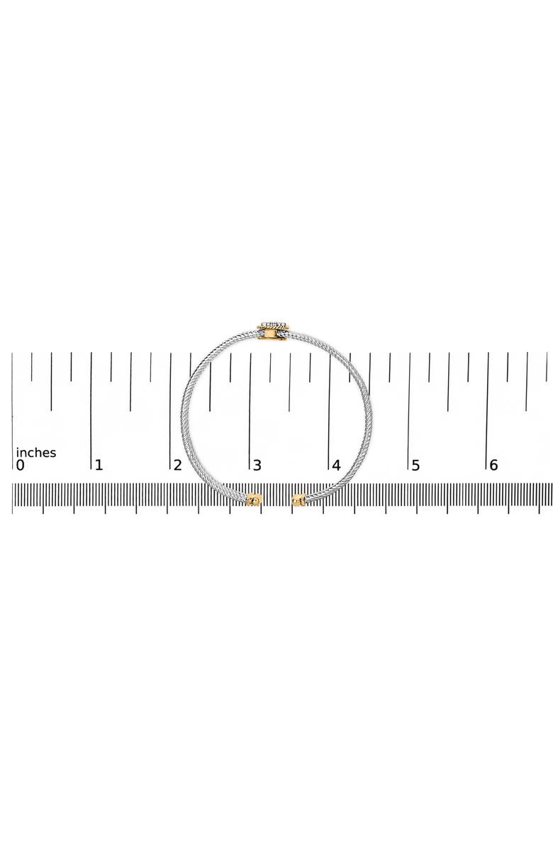 Haus of Brilliance 18K Yellow Gold over Silver Diamond Accent Dragonfly Medallion Bangle Bracelet, Alternate, color, Yellow