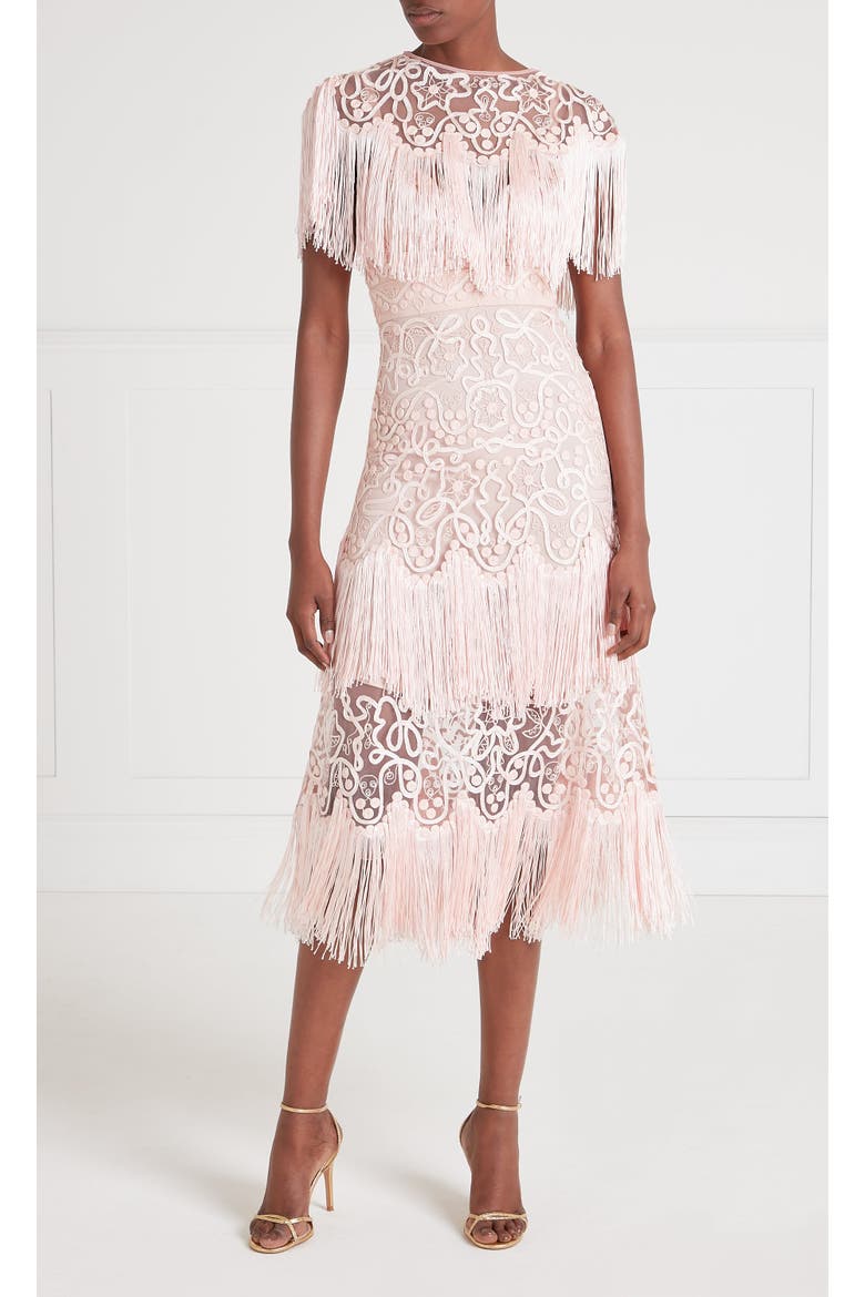 Cordelle Tassel Dress, Alternate, color, Pink