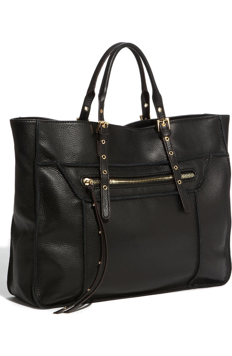 STEVEN by Steve Madden 'France' Calfskin Leather Tote, Main, color,