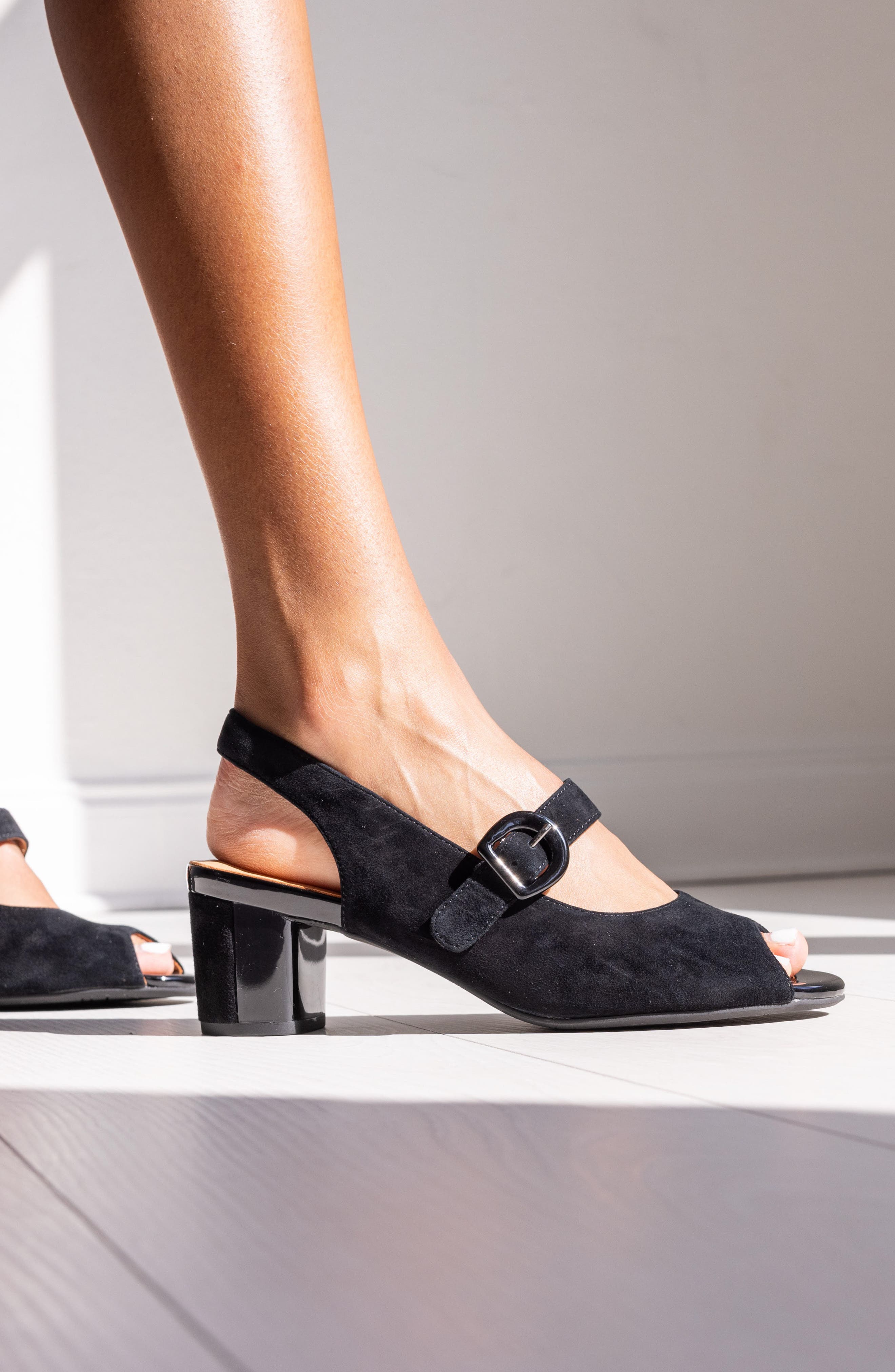 L'Amour des Pieds Merryn Slingback Mary Jane Sandal, Alternate, color, Black