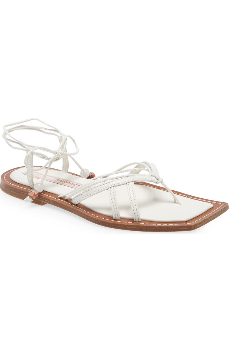 Zimmermann Strappy Sandal, Main, color,