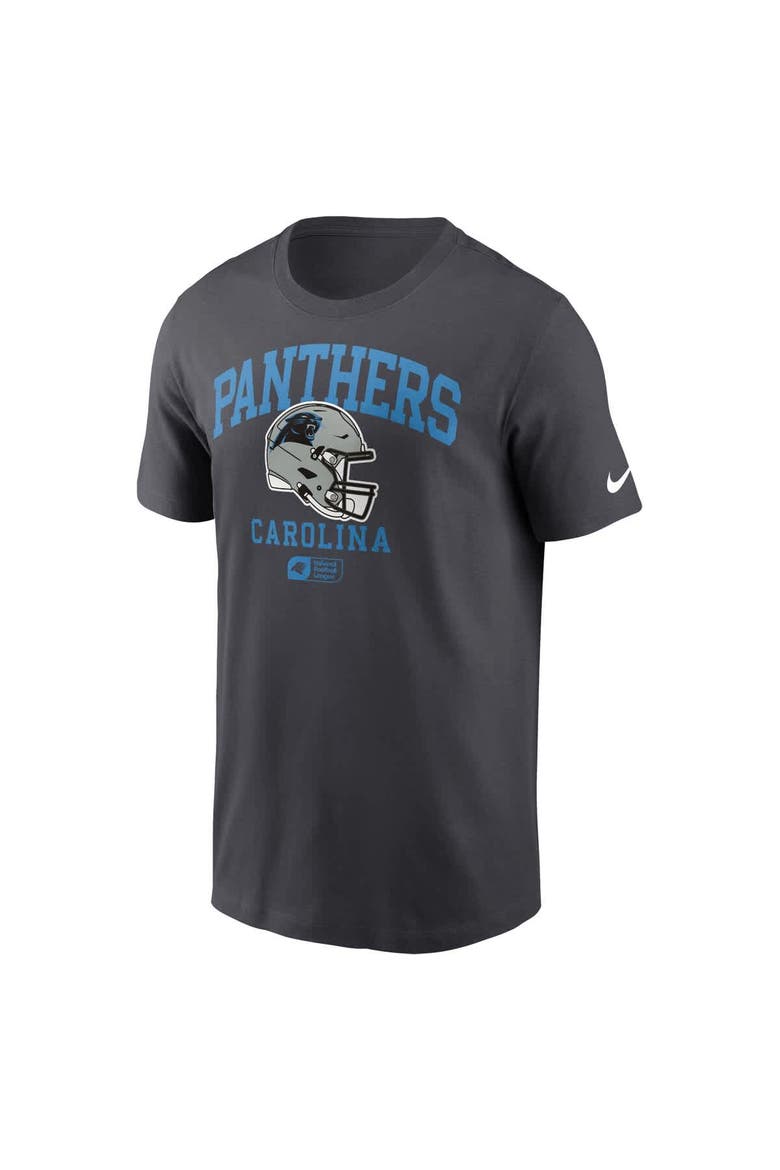 Men's Nike Anthracite Carolina Panthers Helmet Essential T-Shirt, Alternate, color, Anthracite