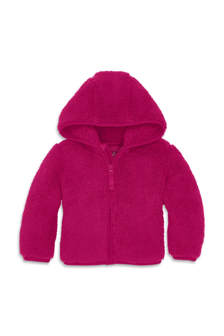 Baby Teddy Fleece Jacket, Main, color, Raspberry