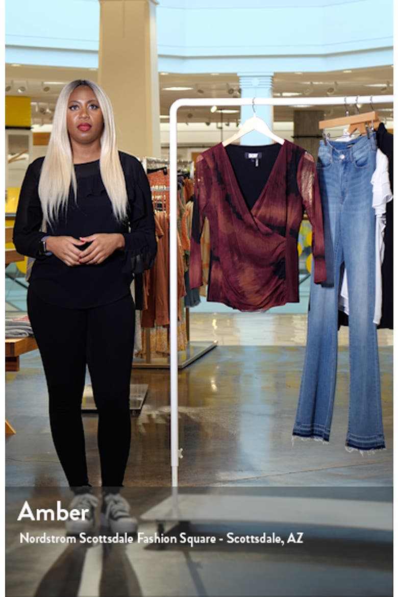 Surplice Mesh Top video
