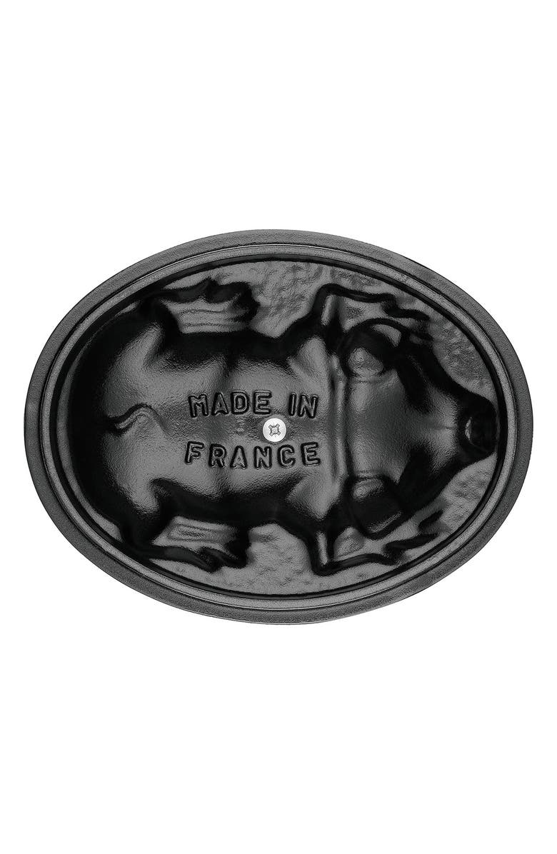 Staub Cast Iron 1-Quart Pig Dutch Oven, Alternate, color, Graphite Grey