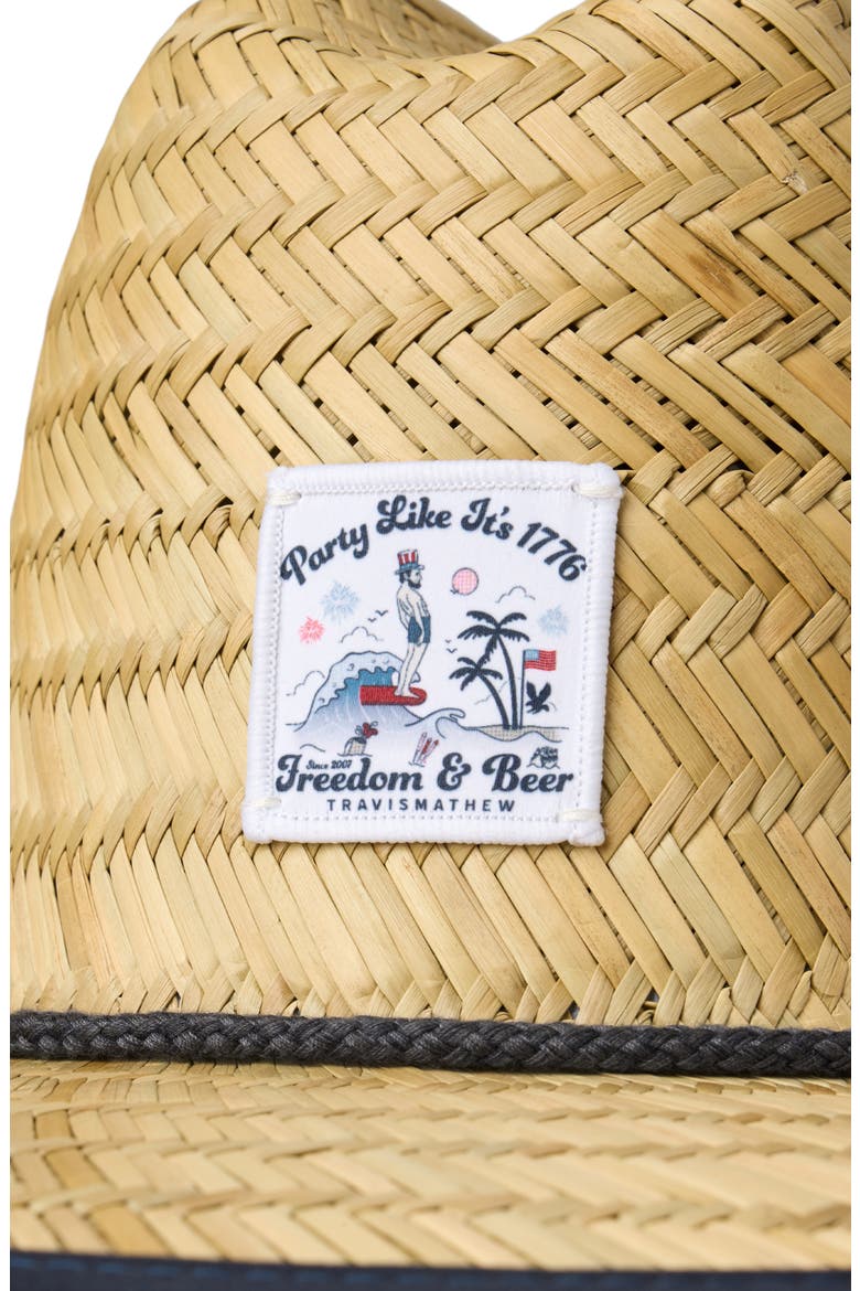 Beach Bash Straw Hat, Alternate, color, STRAW