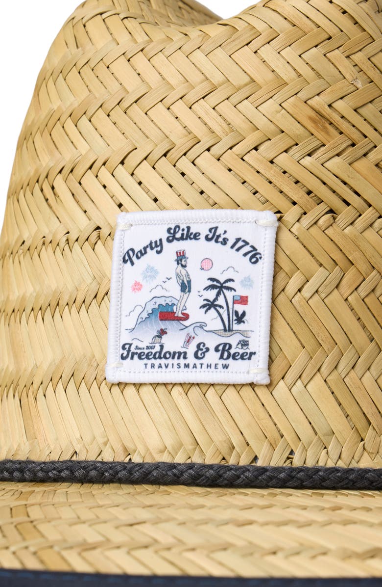 TravisMathew Beach Bash Straw Hat, Alternate, color, Straw