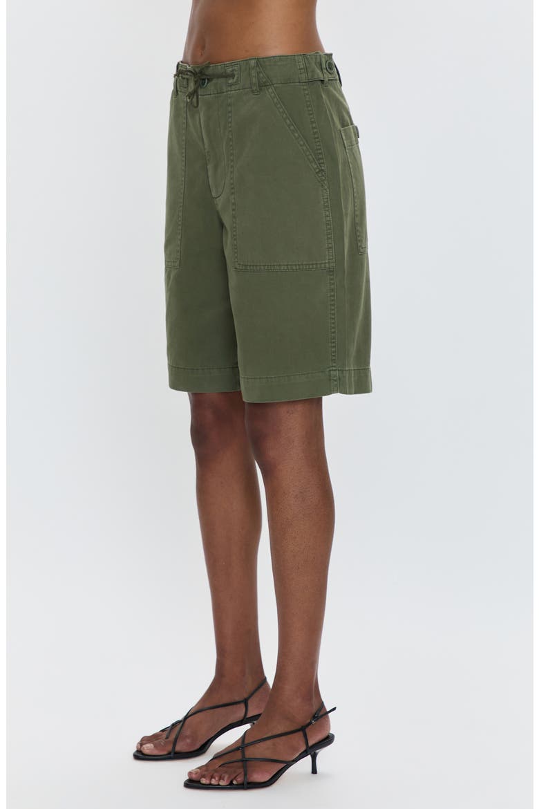 Etta Cotton Utility Shorts, Alternate, color, MEADOW