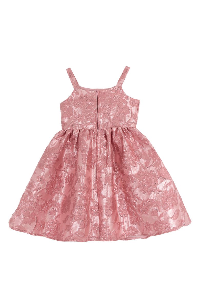 Rare Editions Kids' Metallic Brocade Sleeveless Dress, Alternate, color, Mauve
